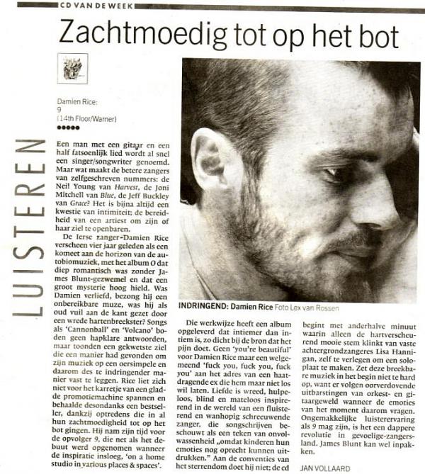 NRC - 2006-11-11 - CD recensie - Damien Rice.jpg ...